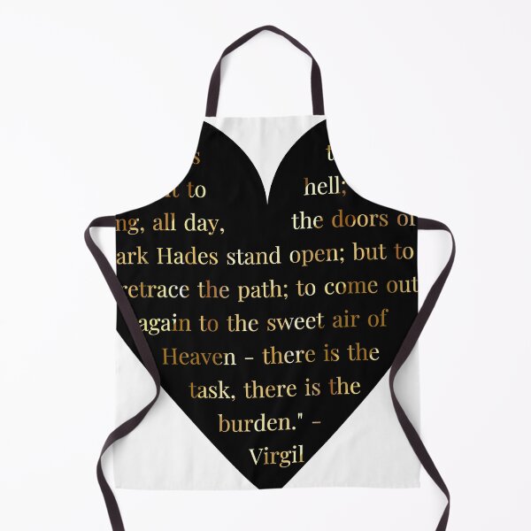Item preview, Virgil Quote Gold Gradient In Heart designed and sold by TheIconSmith.