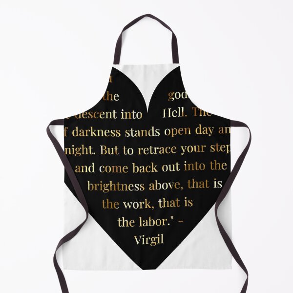 Item preview, Virgil Quote Gold Gradient In Heart designed and sold by TheIconSmith.
