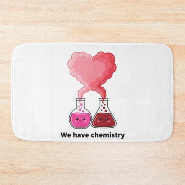 Item preview, We Have Chemistry Valentine | Kawaii Science Laboratory Pun designed and sold by Rosuma Designs.