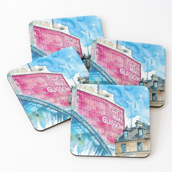 Item preview, People Make Glasgow Watercolour designed and sold by davidelder.