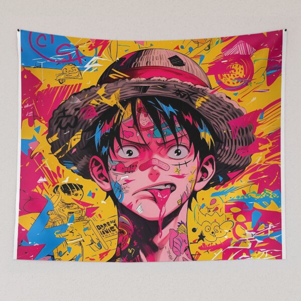 Item preview, Graffiti Pirate Spirit – Neon Anime Street Art Illustration designed and sold by Dyan4.