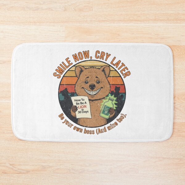 Item preview, Funny Quokka Success Satire – Smile Now Cry Later Retro 90s Vintage Art designed and sold by FakeJoo.