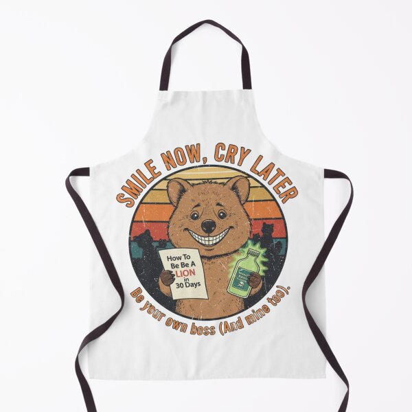 Item preview, Funny Quokka Success Satire – Smile Now Cry Later Retro 90s Vintage Art designed and sold by FakeJoo.
