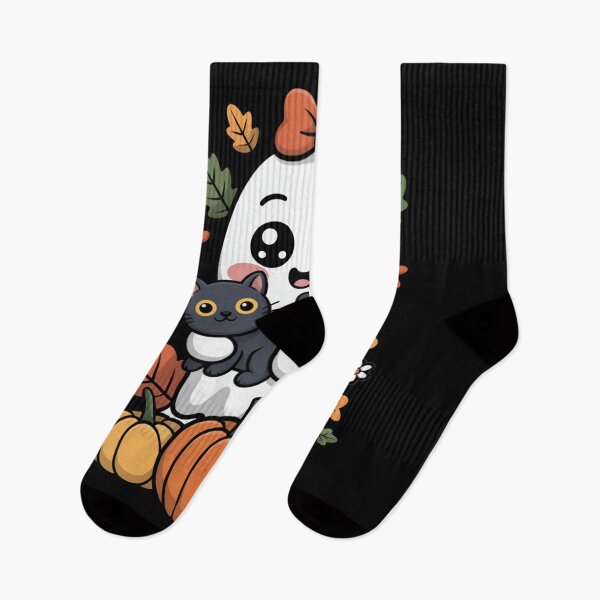 Item preview, Cute Ghost With Black Cat designed and sold by flagylART.