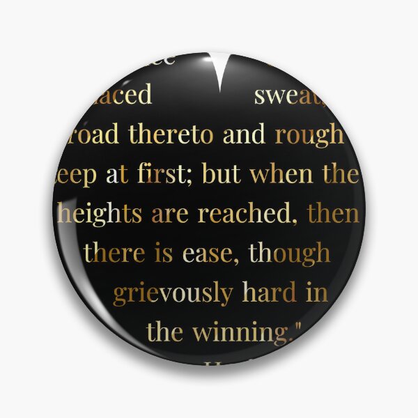 Item preview, Hesiod Quote Gold Gradient In Heart designed and sold by TheIconSmith.