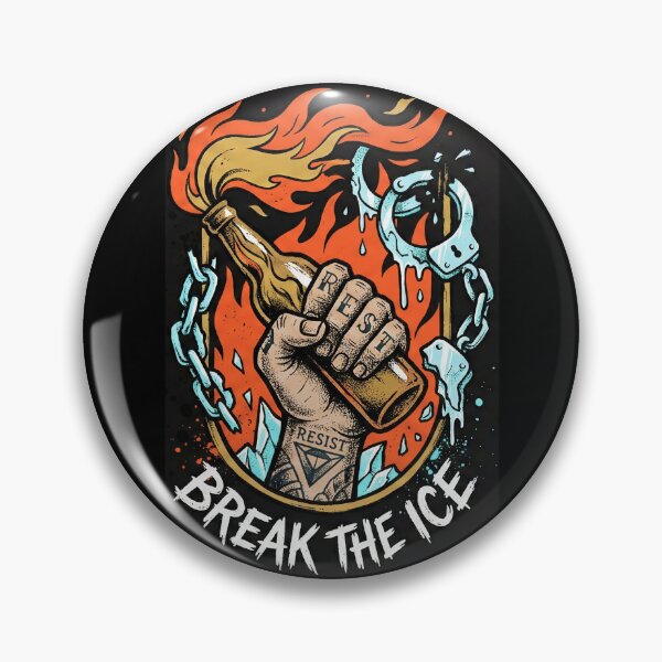 Item preview, Break the Ice Resistance Protest Art – Freedom, Civil Rights & Activism Tattoo Style Design designed and sold by devilfronty.