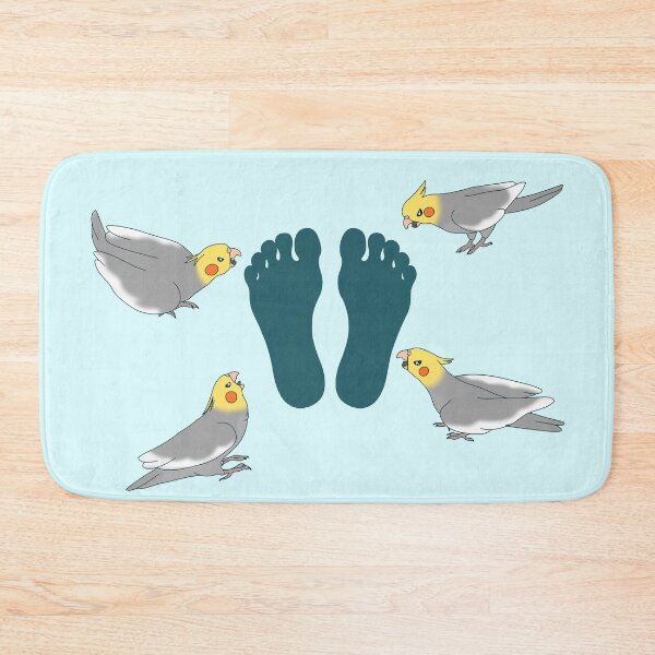 Item preview, Cockatiels attacking Feet designed and sold by FandomizedRose.