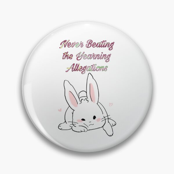 Item preview, Never Beating the Yearning Allegations Dark Pink Bunny designed and sold by RedAxisStudio.