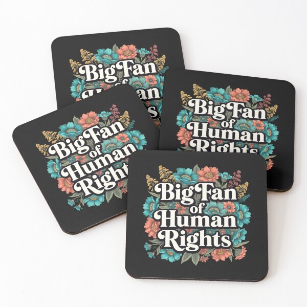 Item preview, Big Fan Of Human Rights Floral Statement designed and sold by GrumpySableye.
