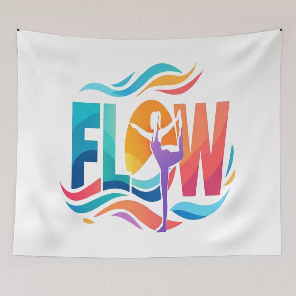 Item preview, Flow – Minimal Yoga Movement T-Shirt designed and sold by RMTrendy.
