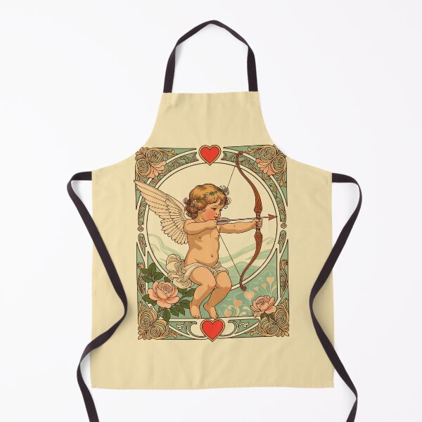 Item preview, Cute Cherubic Figure With Hearts and Roses designed and sold by taiche.