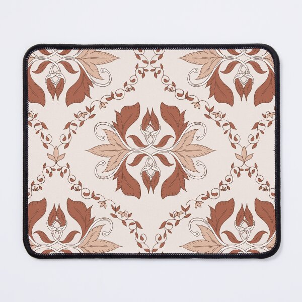 Item preview, Vintage Botanical Ogee - Terracotta Red  designed and sold by dreamprint.
