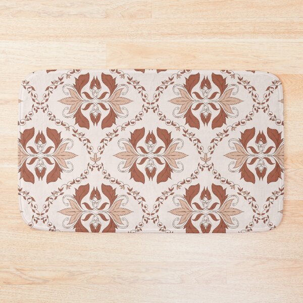 Item preview, Vintage Botanical Ogee - Terracotta Red  designed and sold by dreamprint.