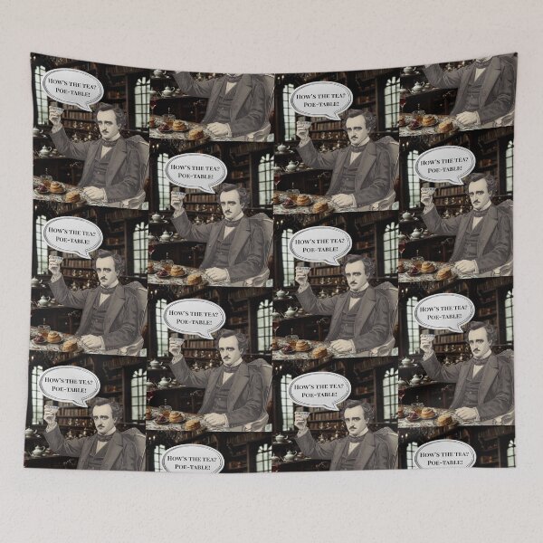 Artikelvorschau, Edgar Allan Poe Teeszene entworfen und verkauft von OneWorldShop.