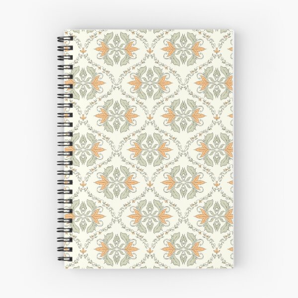 Item preview, Vintage Botanical  Ogee - Sage & Apricot  designed and sold by dreamprint.