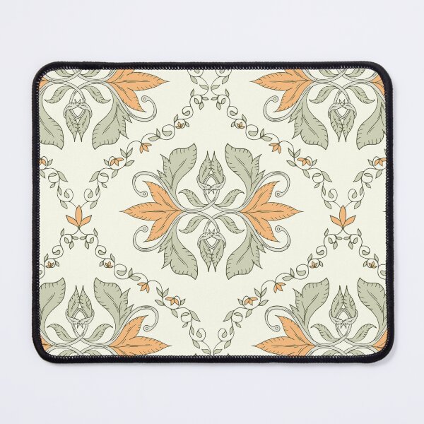 Item preview, Vintage Botanical  Ogee - Sage & Apricot  designed and sold by dreamprint.