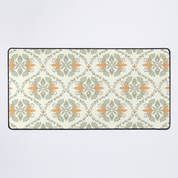 Item preview, Vintage Botanical  Ogee - Sage & Apricot  designed and sold by dreamprint.