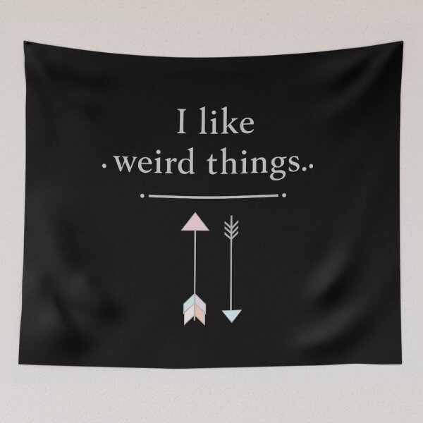 Item preview, I Like Weird Things – Minimalist Typography designed and sold by SidTastic .
