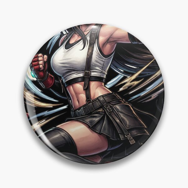 Item preview, FF7 Tifa Lockhart Dolphin Tail Hair Iconic Art designed and sold by Senpaiwaves.