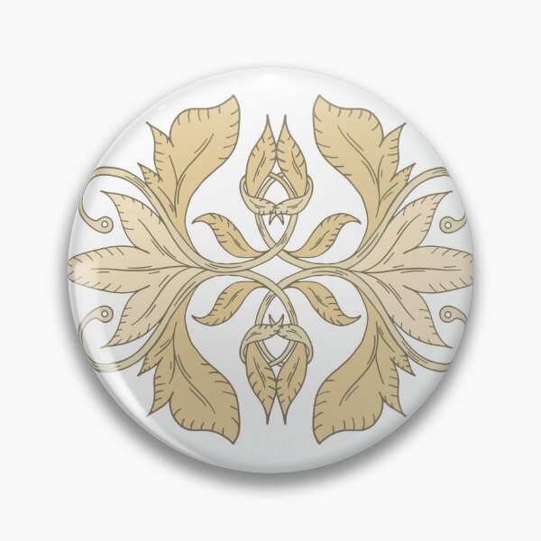 Item preview, Vintage Botanical Ogee - Warm Yellow designed and sold by dreamprint.