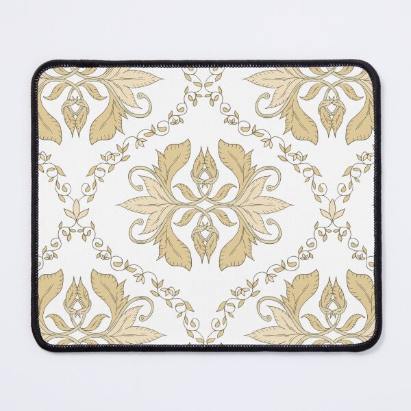 Item preview, Vintage Botanical Ogee - Warm Yellow designed and sold by dreamprint.