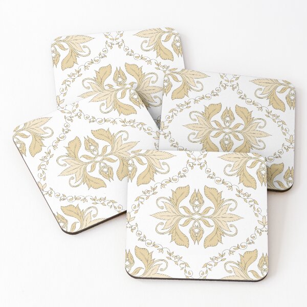 Item preview, Vintage Botanical Ogee - Warm Yellow designed and sold by dreamprint.