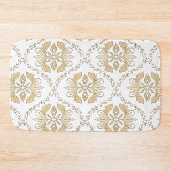 Item preview, Vintage Botanical Ogee - Warm Yellow designed and sold by dreamprint.