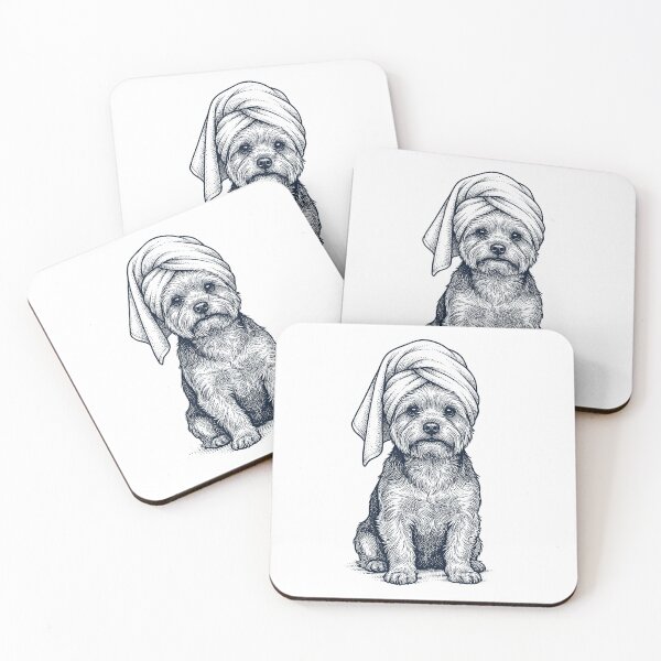 Item preview, Yorkshire Terrier Spa Bath Dog Mom Dad designed and sold by DoodleTortle.