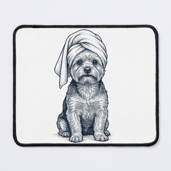 Item preview, Yorkshire Terrier Spa Bath Dog Mom Dad designed and sold by DoodleTortle.