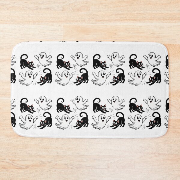 Item preview, Cute Ghost And Black Cat designed and sold by flagylART.