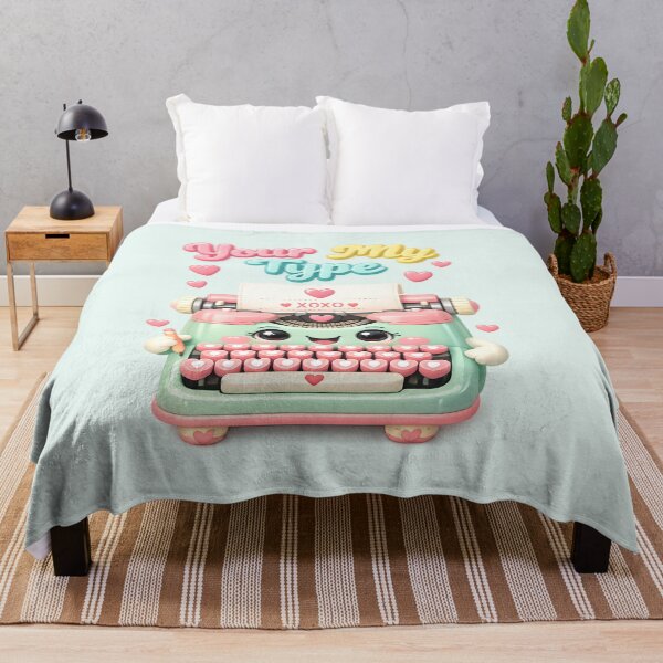 Item preview, "You're My Type" - Cute Retro Typewriter | Kawaii Valentine's Day Art designed and sold by Moons Studio.