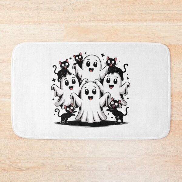Item preview, Cute Ghost And Black Cat designed and sold by flagylART.