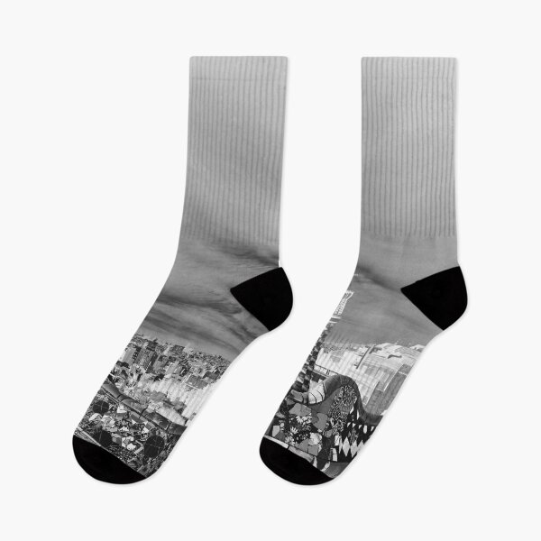 Item preview, Barcelona Park Güell – Vintage Architecture Black and White Art designed and sold by Mauswohn.