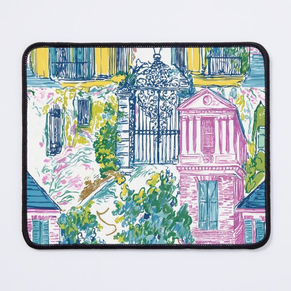 Item preview, Parisian courtyards, markers sketch designed and sold by SophieClimaArt.