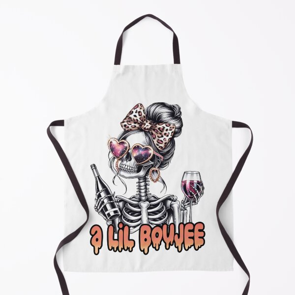 Item preview, A Lil Boujee Snarky Skeleton Girl Glam Funny Wine Skeleton designed and sold by Lulunza.