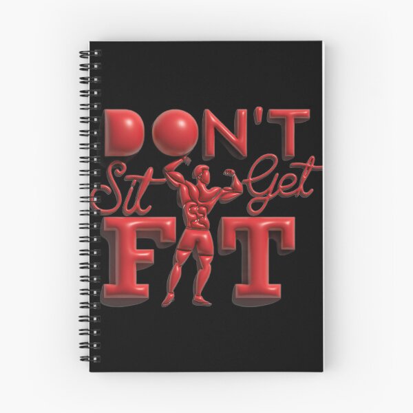 Item preview, Don’t Sit, Get Fit – Gym Motivation Quote Design designed and sold by StreetVibe-IND.