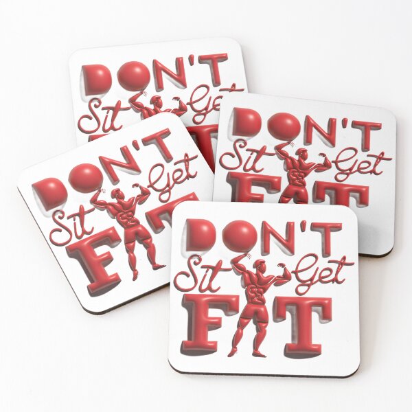 Item preview, Don’t Sit, Get Fit – Gym Motivation Quote Design designed and sold by StreetVibe-IND.