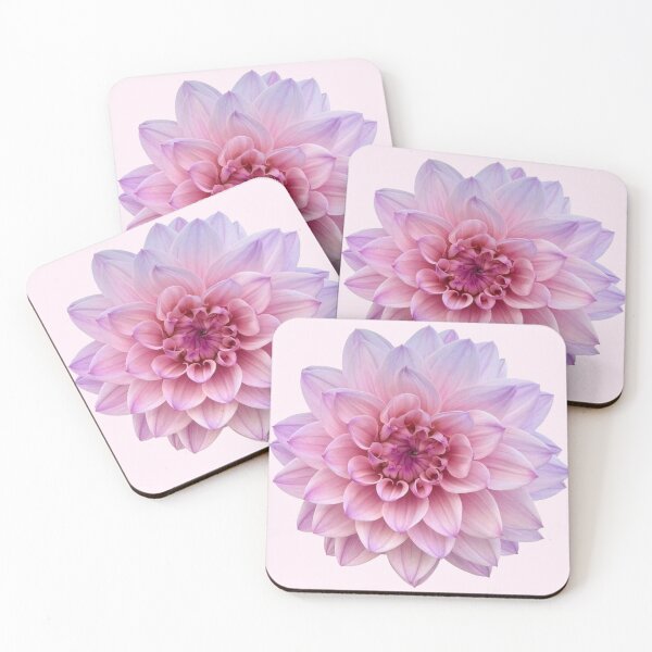 Item preview, pink Dahlia flower sticker designed and sold by inainart.