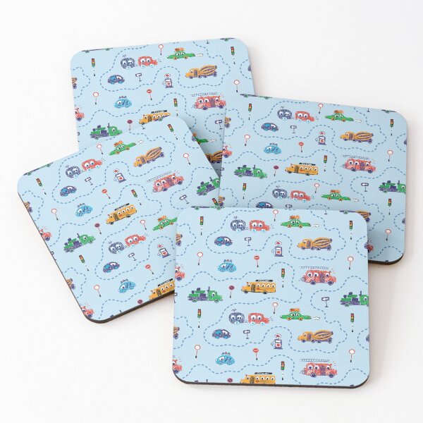 Item preview, Cars and Trucks on Light Blue designed and sold by Pinkdeer Designs.