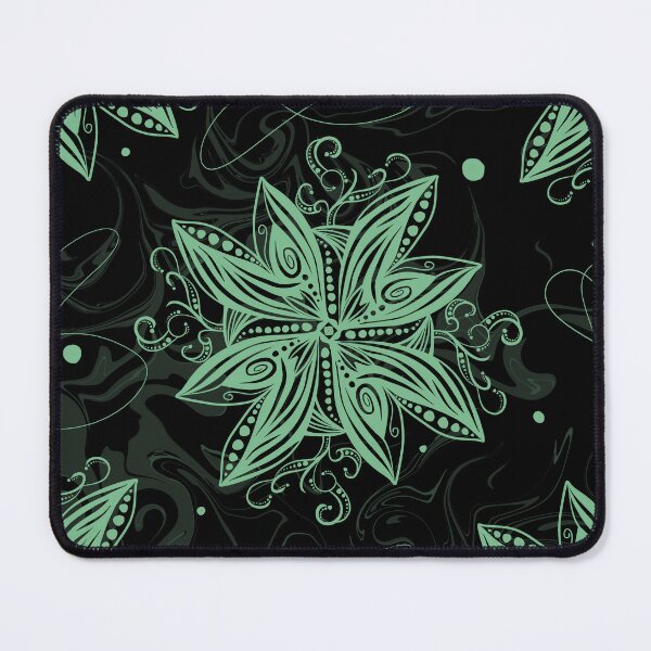 Item preview, Green flower pattern designed and sold by Vivinedrawsells.
