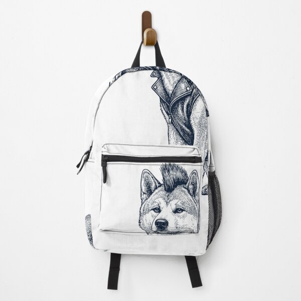 Item preview, Vintage Akita Punk Mowhawk Dog Mom Dad designed and sold by DoodleTortle.