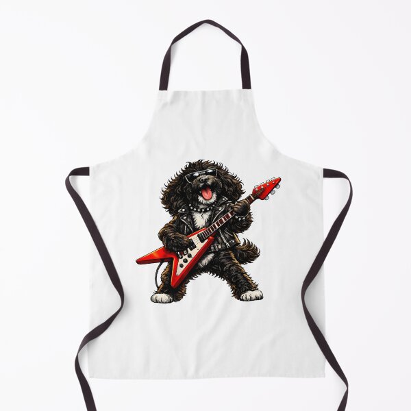 Item preview, Black Cockerpoo playing guitar looking cool in shades - birthday gift idea designed and sold by Dazzio Designs.