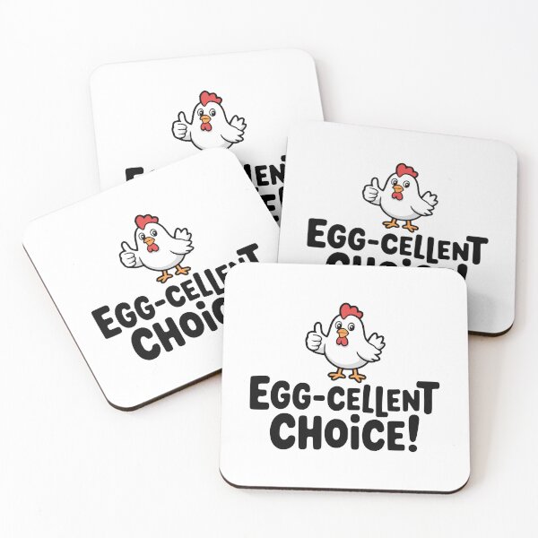 Item preview, Eggcellent Choice! Cute Chicken Pun designed and sold by PMCreative.