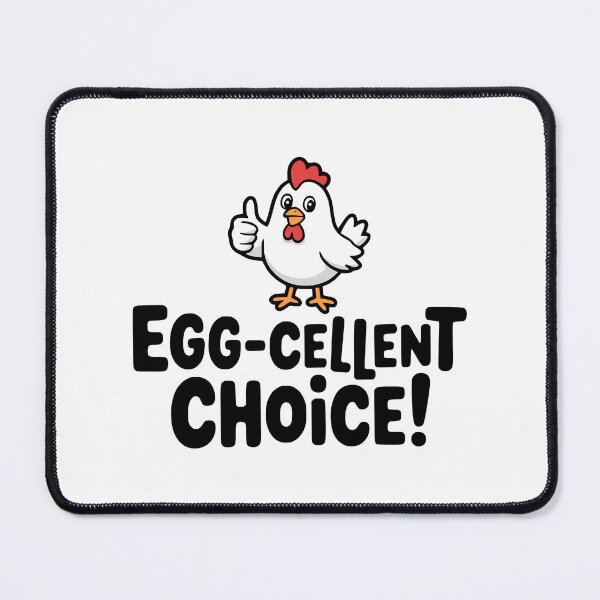 Item preview, Eggcellent Choice! Cute Chicken Pun designed and sold by PMCreative.