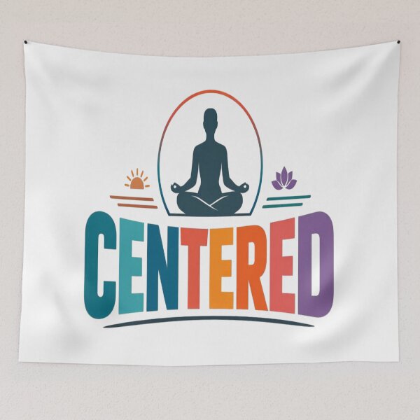 Item preview, Centered – Mindfulness Meditation T-Shirt designed and sold by RMTrendy.
