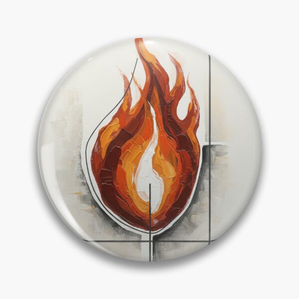 Item preview, Fire Within — Expressive Symbolic Abstract Art designed and sold by IvanLencinaArt.