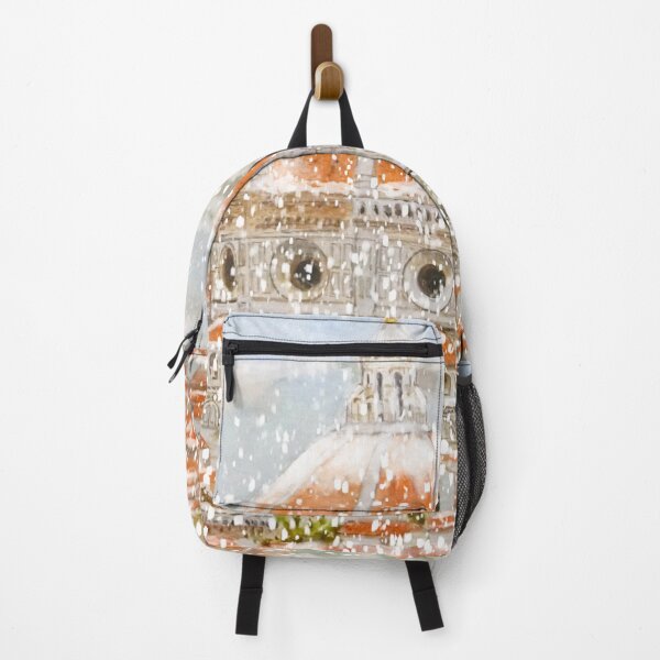 Item preview, Snowy day of Italy Florence Cathedral Duomo watercolor painting hand painted designed and sold by ColorandColor.