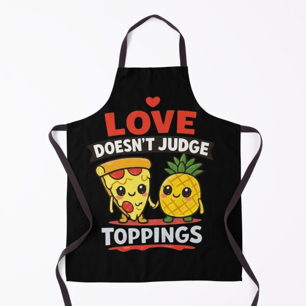 Item preview, Love Doesn't Judge Toppings Funny Pineapple Pizza Pun designed and sold by haitrieuic96.