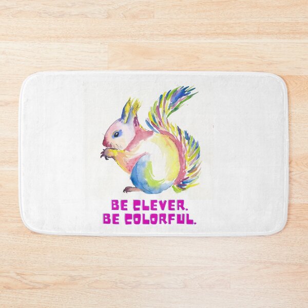 Item preview, Be Clever. Be Colorful. – Vibrant Watercolor Squirrel Art with Playful Spirit designed and sold by artshop77.
