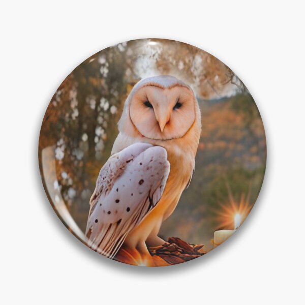 Item preview, Mystical Magical Owl and Candles in Fall Setting Enchanting  designed and sold by Stephanie Laird.